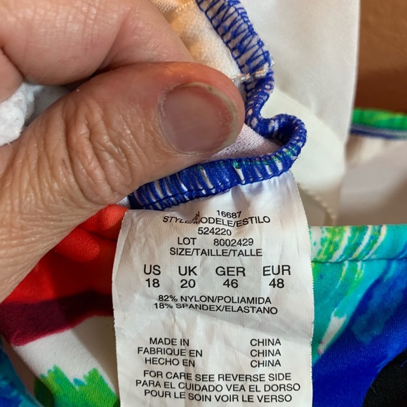 Macys Ruching Sweetheart Neckline Bathing Suit Top - 18 - Picture 6 of 8